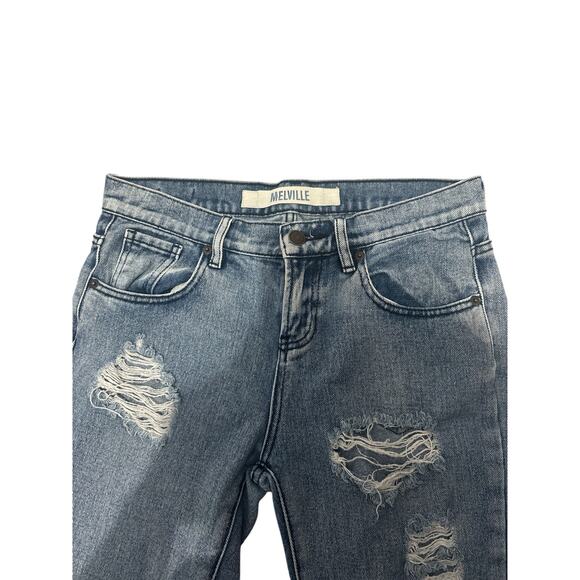 Melville Distressed Light Wash Jeans Size 25 - Picture 4 of 8